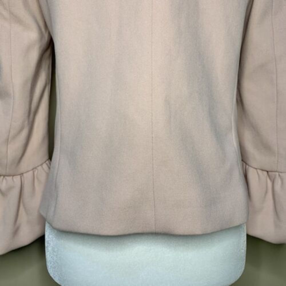 Zara Blazer 2-Button Bell Sleeve Coat Nude Pink Women’s Small Overcoat Button Up - Picture 8 of 14